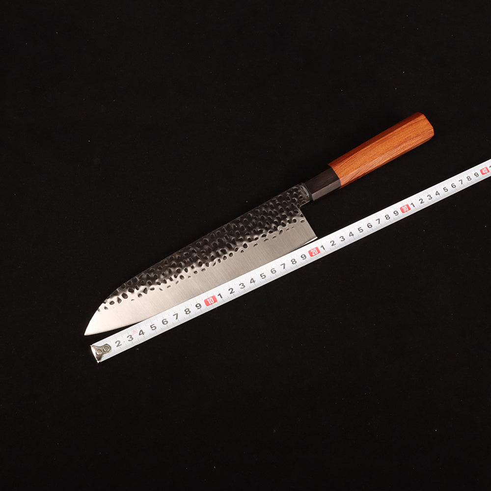 Juego de cuchillos de chef martillados Masalong de 8 pulgadas Kni240 8Cr18Mov Cuchillo de cocina extremadamente afilado