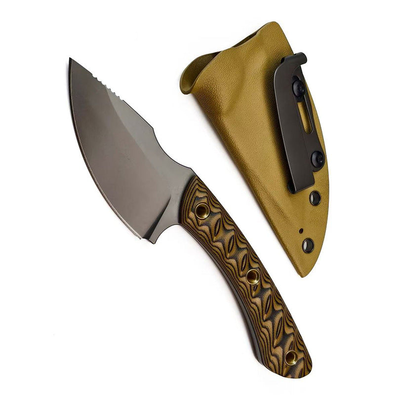 MASALONG USA-10 Fixed Blade Knife - G10 Handle Outdoor EDC Utility KNI-FD-039