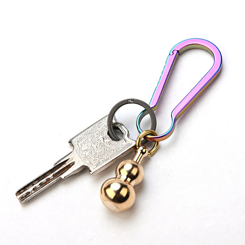 MASALONG MA-TY-071 Creative Hulu Knife, Brass Mini Knife, Sharp Keychain Pendant, Portable Disassembly, Express Delivery, Box Opening Knife, Pocket