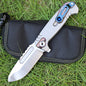 MASALONG Titanium 10Cr15CoMoV Folding Knife - EDC Camping Utility KNI-FD-001