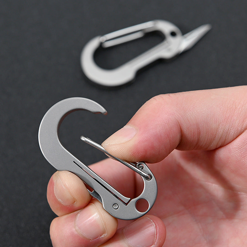 MASALONG MA-TY-016 Multi functional titanium alloy keychain with small blade, convenient for carrying unboxing and express delivery, small knife for men's waist hanging car keychain