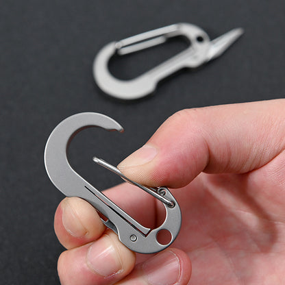 MASALONG MA-TY-016 Multi functional titanium alloy keychain with small blade, convenient for carrying unboxing and express delivery, small knife for men's waist hanging car keychain