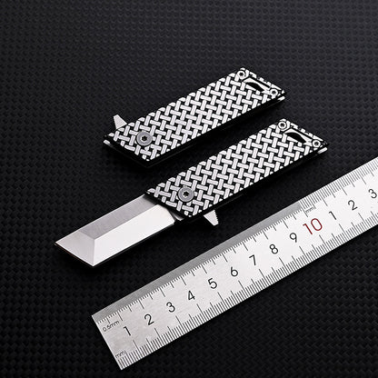 MASALONG MA-TY-047 High hardness D2 steel outdoor folding knife, quick opening self-defense knife, fruit knife, keychain, hanging accessory, disassembly, express delivery knife, sharp edge