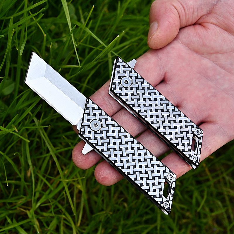 MASALONG MA-TY-047 High hardness D2 steel outdoor folding knife, quick opening self-defense knife, fruit knife, keychain, hanging accessory, disassembly, express delivery knife, sharp edge