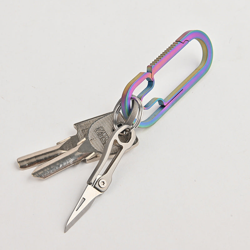 MASALONG MA-TY-030 Liga de titânio mini faca afiada portátil EDC chaveiro pingente desempacotamento e desembalagem entrega expressa faca portátil faca dobrável