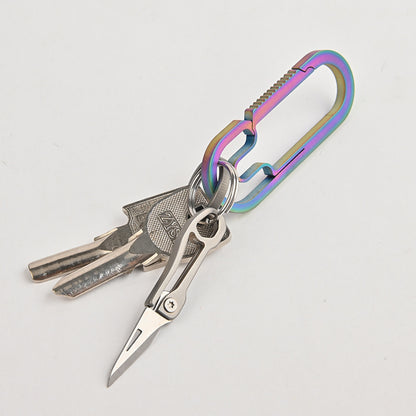 MASALONG MA-TY-030 Liga de titânio mini faca afiada portátil EDC chaveiro pingente desempacotamento e desembalagem entrega expressa faca portátil faca dobrável