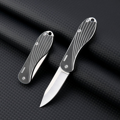 MASALONG MA-TY-049 Cuchillo mariposa negro, minicuchillo plegable afilado de acero inoxidable, llavero portátil, accesorios para colgar, desembalaje, entrega exprés, cuchillo para abrir cajas, cuchillo para frutas