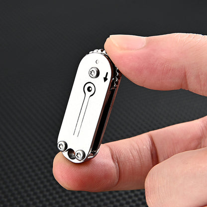 MASALONG MA-TY-021 Pequeño y lindo cuchillo mini de acero inoxidable Cuchillo de bolsillo portátil Cuchillo de bolsillo Llavero Colgante Caja abierta Cuchillo exprés