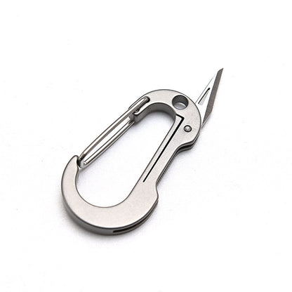 MASALONG MA-TY-016 Multi functional titanium alloy keychain with small blade, convenient for carrying unboxing and express delivery, small knife for men's waist hanging car keychain