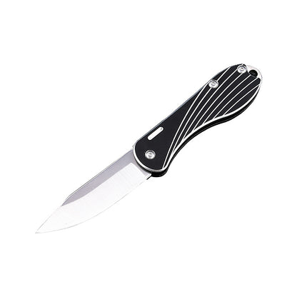 MASALONG MA-TY-049 Cuchillo mariposa negro, minicuchillo plegable afilado de acero inoxidable, llavero portátil, accesorios para colgar, desembalaje, entrega exprés, cuchillo para abrir cajas, cuchillo para frutas