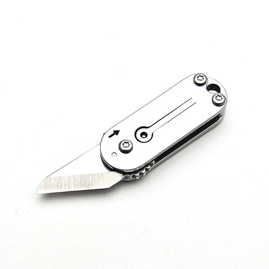 MASALONG MA-TY-021 Pequeño y lindo cuchillo mini de acero inoxidable Cuchillo de bolsillo portátil Cuchillo de bolsillo Llavero Colgante Caja abierta Cuchillo exprés