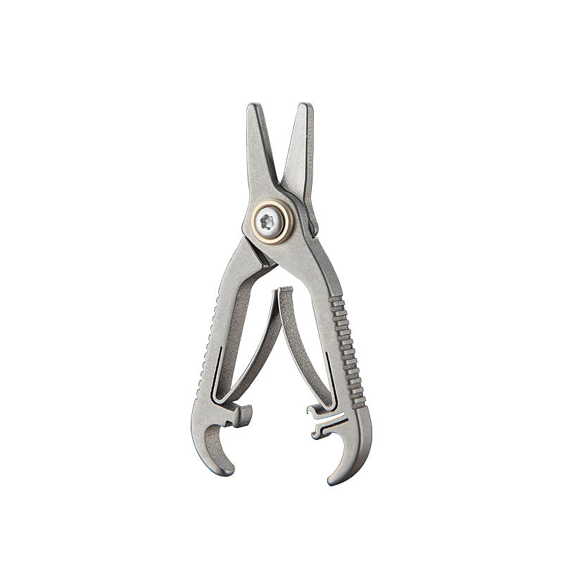 MASALONG MA-TY-022 Titanium alloy small scissors, mini nose hair scissors, round head, male and female universal nose hair trimmer, manual beard trimmer, eyebrow trimming