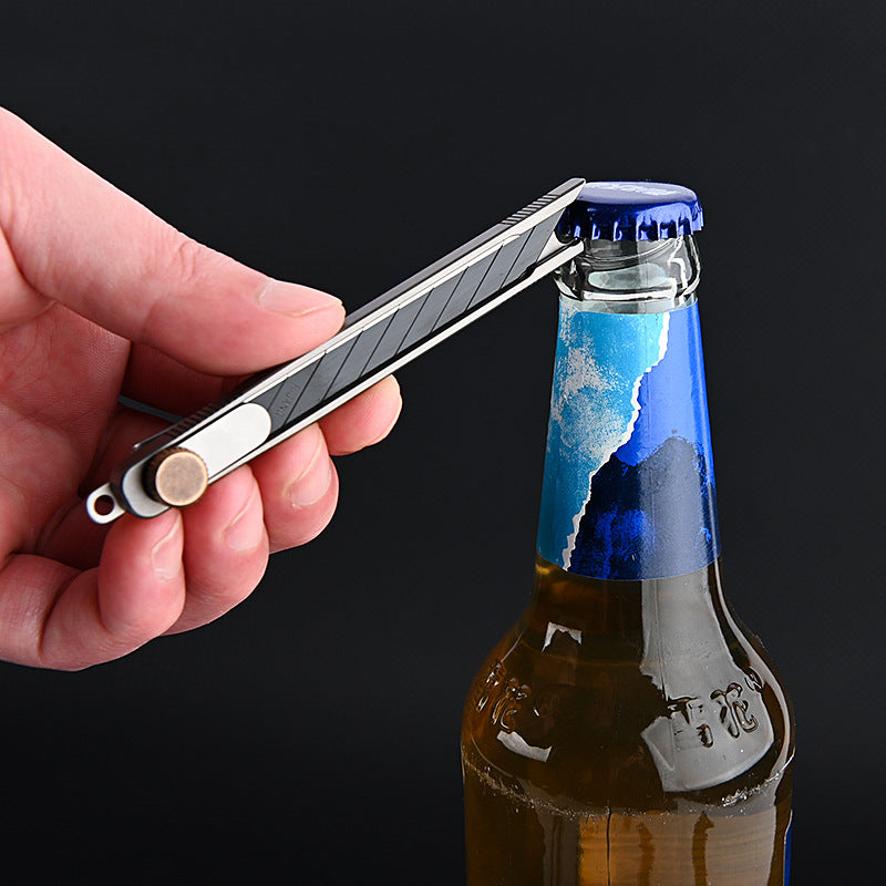 MASALONG MA-TY-065 Cuchillo de arte de aleación de titanio para desempaquetar y desempaquetar entrega urgente, cuchillo afilado para tallar, cuchillo para papel tapiz, suministros de oficina, cuchillo para cortar papel de metal