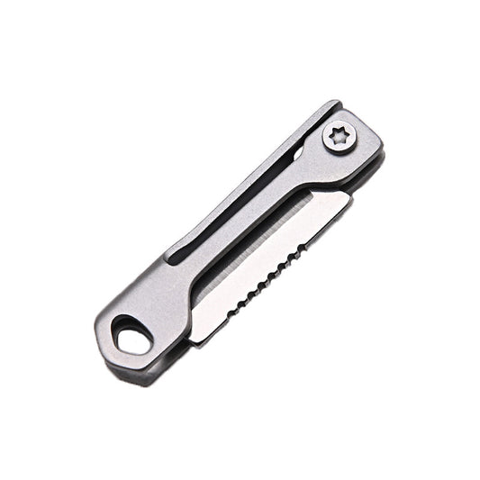MASALONG MA-TY-005 Aço inoxidável cabeça quadrada mini faca dobrável afiada, portátil, caixa aberta, faca pequena, chaveiro, pingente, portátil, canivete