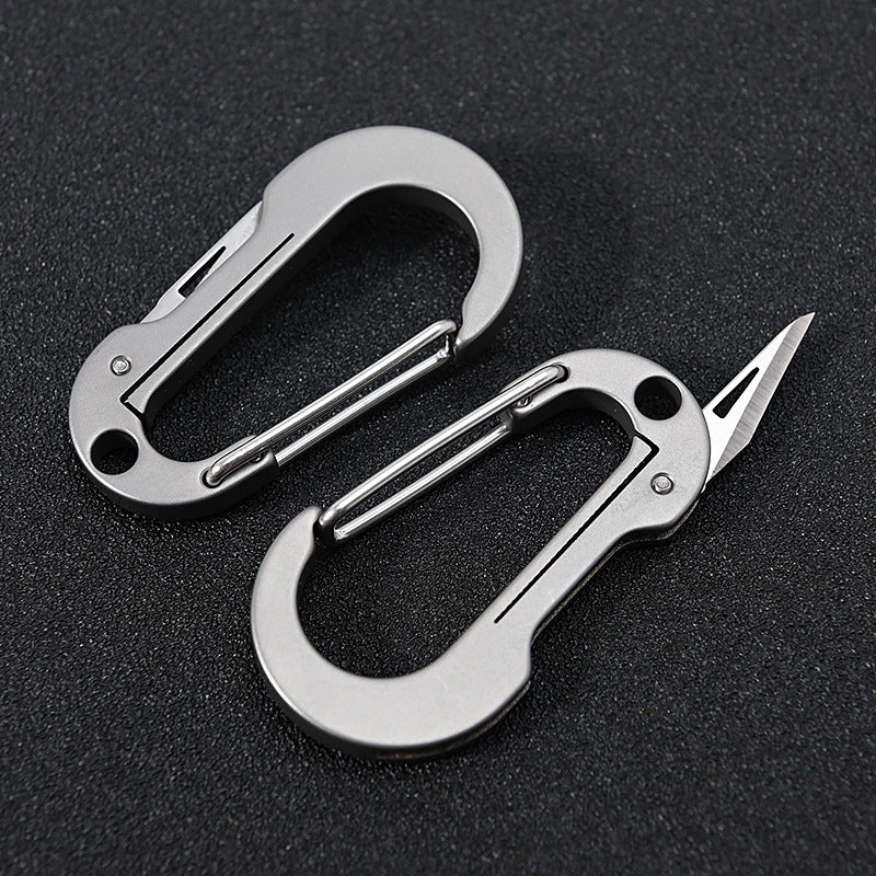MASALONG MA-TY-016 Multi functional titanium alloy keychain with small blade, convenient for carrying unboxing and express delivery, small knife for men's waist hanging car keychain