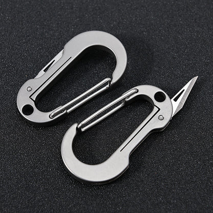 MASALONG MA-TY-016 Multi functional titanium alloy keychain with small blade, convenient for carrying unboxing and express delivery, small knife for men's waist hanging car keychain