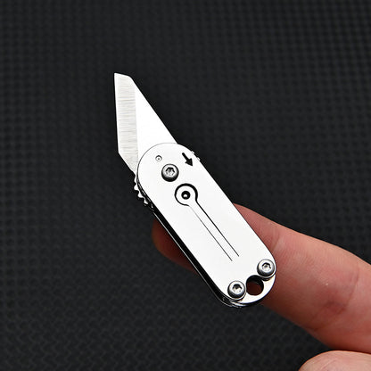 MASALONG MA-TY-021 Pequeño y lindo cuchillo mini de acero inoxidable Cuchillo de bolsillo portátil Cuchillo de bolsillo Llavero Colgante Caja abierta Cuchillo exprés