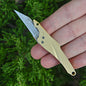 MASALONG MA-TY-070 Cuchillo Blue Fin original, mini cuchillo afilado con llavero, cuchillo portátil para abrir cajas exprés sin embalaje, cuchillo portátil de autodefensa para frutas