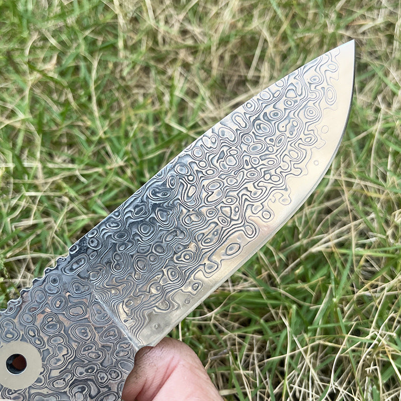 MASALONG DIY Damascus Steel Blade Blank - Semi-Finished Knife Making Project KNI-FD-014