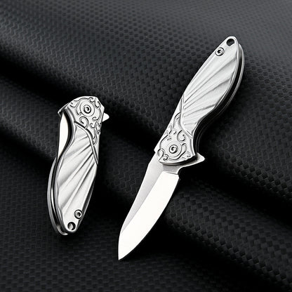 MASALONG MA-TY-061 D2 Steel Mini Folding Knife, Sharp Stainless Steel Fruit Knife, Outdoor Self Defense, Portable, Dismantling, Express Delivery Knife, Portable Keychain