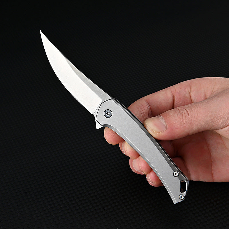 MASALONG MA-TY-014 Rhinoceros Quick Opening Knife High Hardness D2 Steel Outdoor Folding Knife Camping Tactical Self Defense Knife Fruit Knife Box Opening Knife