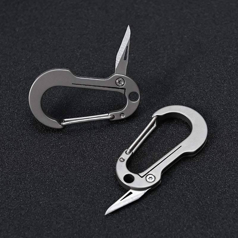 MASALONG MA-TY-016 Multi functional titanium alloy keychain with small blade, convenient for carrying unboxing and express delivery, small knife for men's waist hanging car keychain