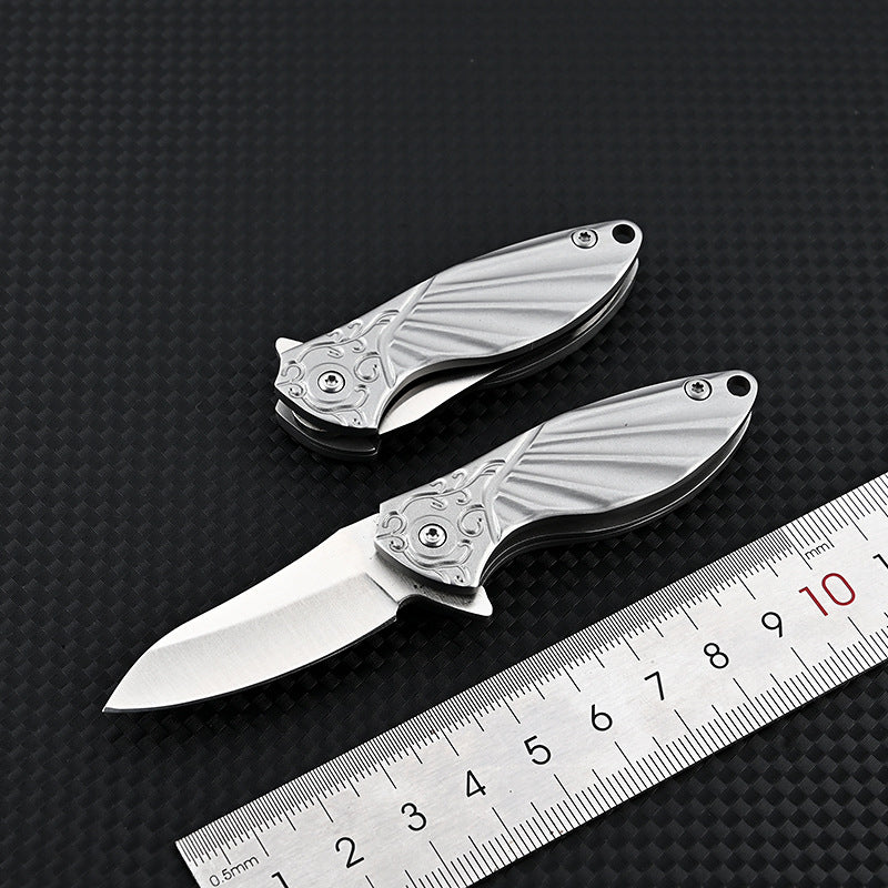 MASALONG MA-TY-061 D2 Steel Mini Folding Knife, Sharp Stainless Steel Fruit Knife, Outdoor Self Defense, Portable, Dismantling, Express Delivery Knife, Portable Keychain