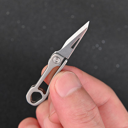 MASALONG MA-TY-030 Liga de titânio mini faca afiada portátil EDC chaveiro pingente desempacotamento e desembalagem entrega expressa faca portátil faca dobrável