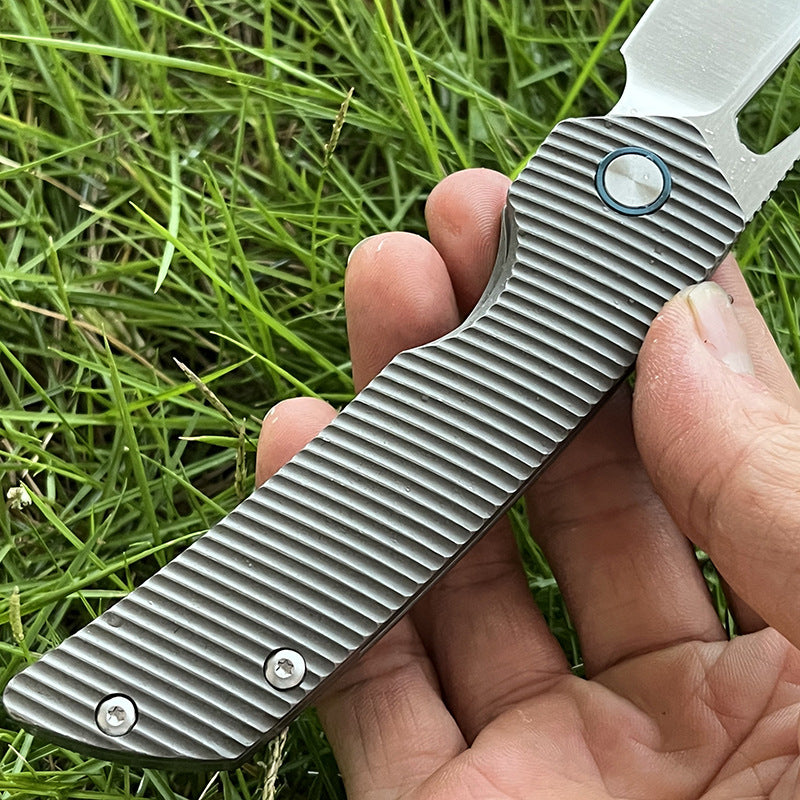 MASALONG M390 Steel Folding Pocket Knife - TC4 Titanium EDC Utility KNI-FD-002