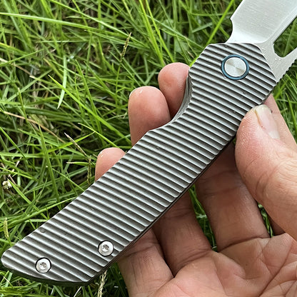MASALONG M390 Steel Folding Pocket Knife - TC4 Titanium EDC Utility KNI-FD-002