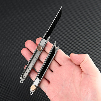 MASALONG MA-TY-065 Cuchillo de arte de aleación de titanio para desempaquetar y desempaquetar entrega urgente, cuchillo afilado para tallar, cuchillo para papel tapiz, suministros de oficina, cuchillo para cortar papel de metal