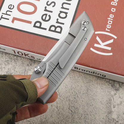 MASALONG VG10 Titanium Folding Knife - Outdoor EDC Utility Tool