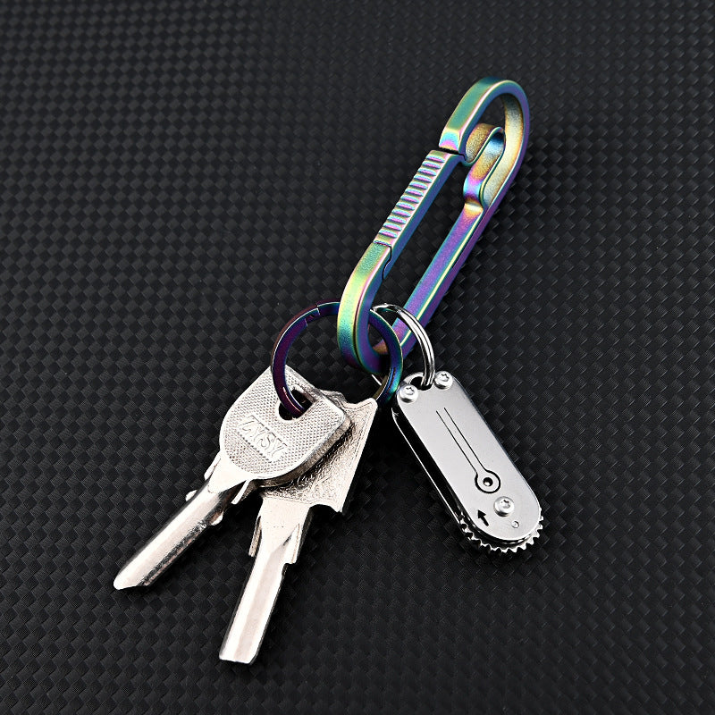MASALONG MA-TY-021 Pequeño y lindo cuchillo mini de acero inoxidable Cuchillo de bolsillo portátil Cuchillo de bolsillo Llavero Colgante Caja abierta Cuchillo exprés