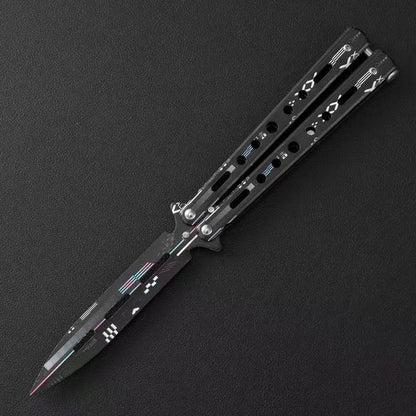 MASALONG Stainless Steel Butterfly Trainer - Smooth EDC Practice Tool MA-TJD-Balis-6