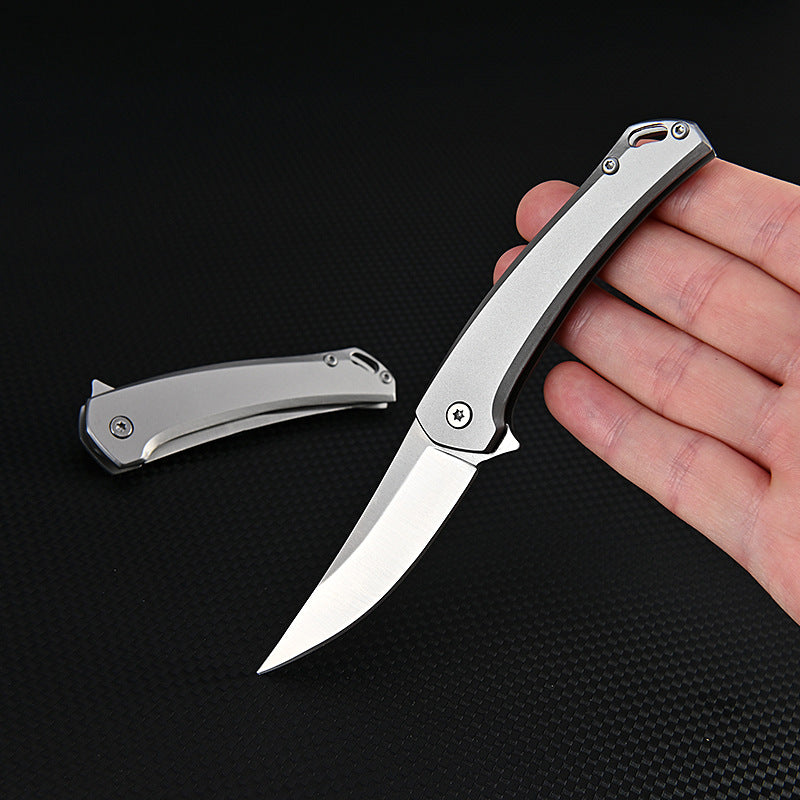 MASALONG MA-TY-014 Rhinoceros Quick Opening Knife High Hardness D2 Steel Outdoor Folding Knife Camping Tactical Self Defense Knife Fruit Knife Box Opening Knife