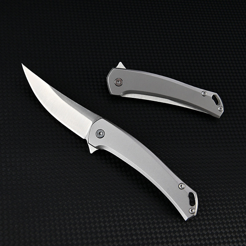 MASALONG MA-TY-014 Rhinoceros Quick Opening Knife High Hardness D2 Steel Outdoor Folding Knife Camping Tactical Self Defense Knife Fruit Knife Box Opening Knife