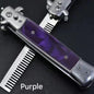MASALONG Spring Assisted Folding Pocket Comb - Stainless Steel Styling Tool