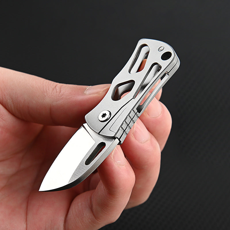 MASALONG MA-TY-037 Mini cuchillo plegable de acero D2 de alta dureza, cuchillo afilado para exteriores, cuchillo de autodefensa, llavero portátil, desempaquetado, desembalaje, cuchillo de entrega exprés