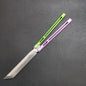 MASALONG Unsharpened Training Butterfly Knife - EDC Practice Balisong Tool