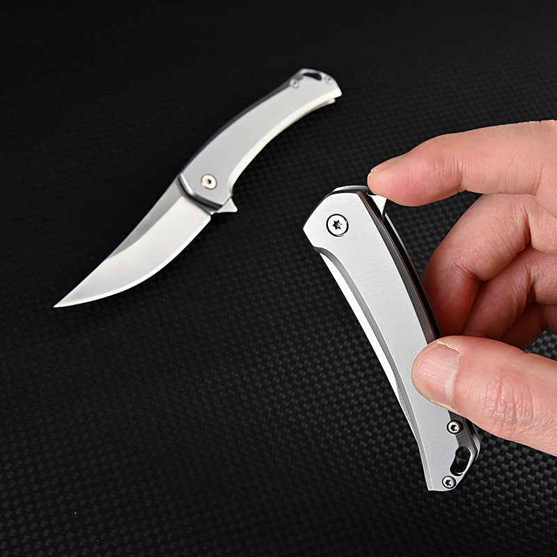MASALONG MA-TY-014 Rhinoceros Quick Opening Knife High Hardness D2 Steel Outdoor Folding Knife Camping Tactical Self Defense Knife Fruit Knife Box Opening Knife