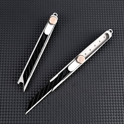 MASALONG MA-TY-065 Cuchillo de arte de aleación de titanio para desempaquetar y desempaquetar entrega urgente, cuchillo afilado para tallar, cuchillo para papel tapiz, suministros de oficina, cuchillo para cortar papel de metal