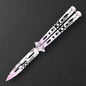 MASALONG Stainless Steel Butterfly Trainer - Smooth EDC Practice Tool MA-TJD-Balis-6