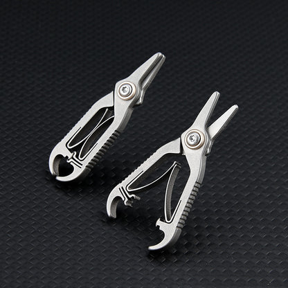 MASALONG MA-TY-022 Titanium alloy small scissors, mini nose hair scissors, round head, male and female universal nose hair trimmer, manual beard trimmer, eyebrow trimming