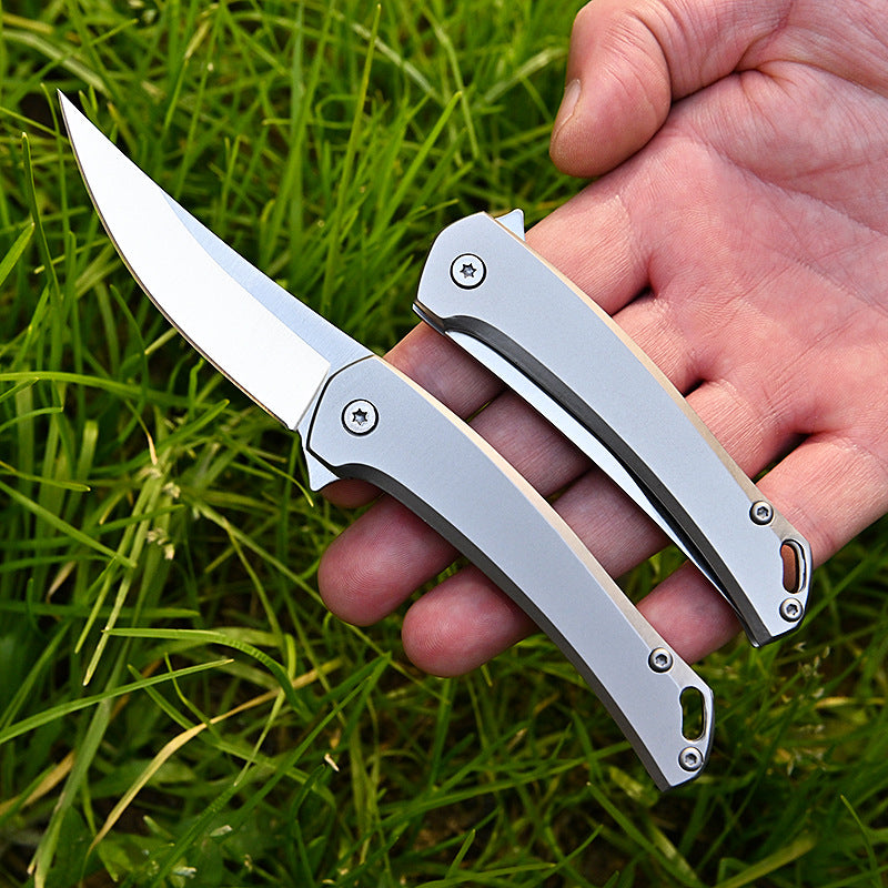 MASALONG MA-TY-014 Rhinoceros Quick Opening Knife High Hardness D2 Steel Outdoor Folding Knife Camping Tactical Self Defense Knife Fruit Knife Box Opening Knife