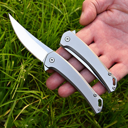 MASALONG MA-TY-014 Rhinoceros Quick Opening Knife High Hardness D2 Steel Outdoor Folding Knife Camping Tactical Self Defense Knife Fruit Knife Box Opening Knife