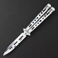MASALONG Stainless Steel Butterfly Trainer - Smooth EDC Practice Tool MA-TJD-Balis-6