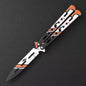 MASALONG Stainless Steel Butterfly Trainer - Smooth EDC Practice Tool MA-TJD-Balis-6
