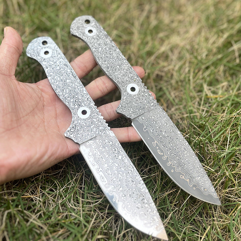 MASALONG DIY Damascus Steel Blade Blank - Semi-Finished Knife Making Project KNI-FD-014