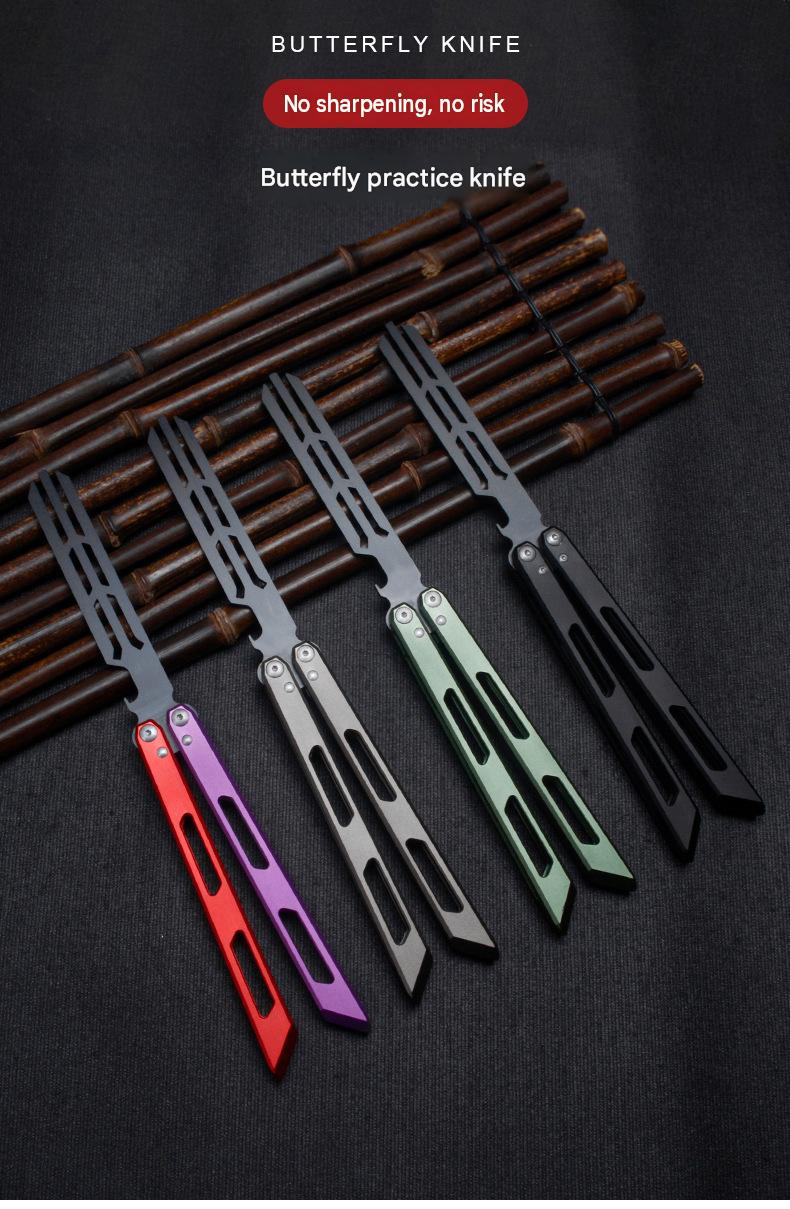 MASALONG Butterfly Style Trainer - Unsharpened Folding Practice Tool MA-TJD-Balis-7