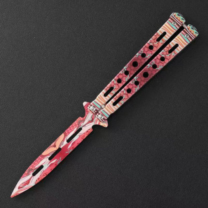 MASALONG Stainless Steel Butterfly Trainer - Smooth EDC Practice Tool MA-TJD-Balis-6